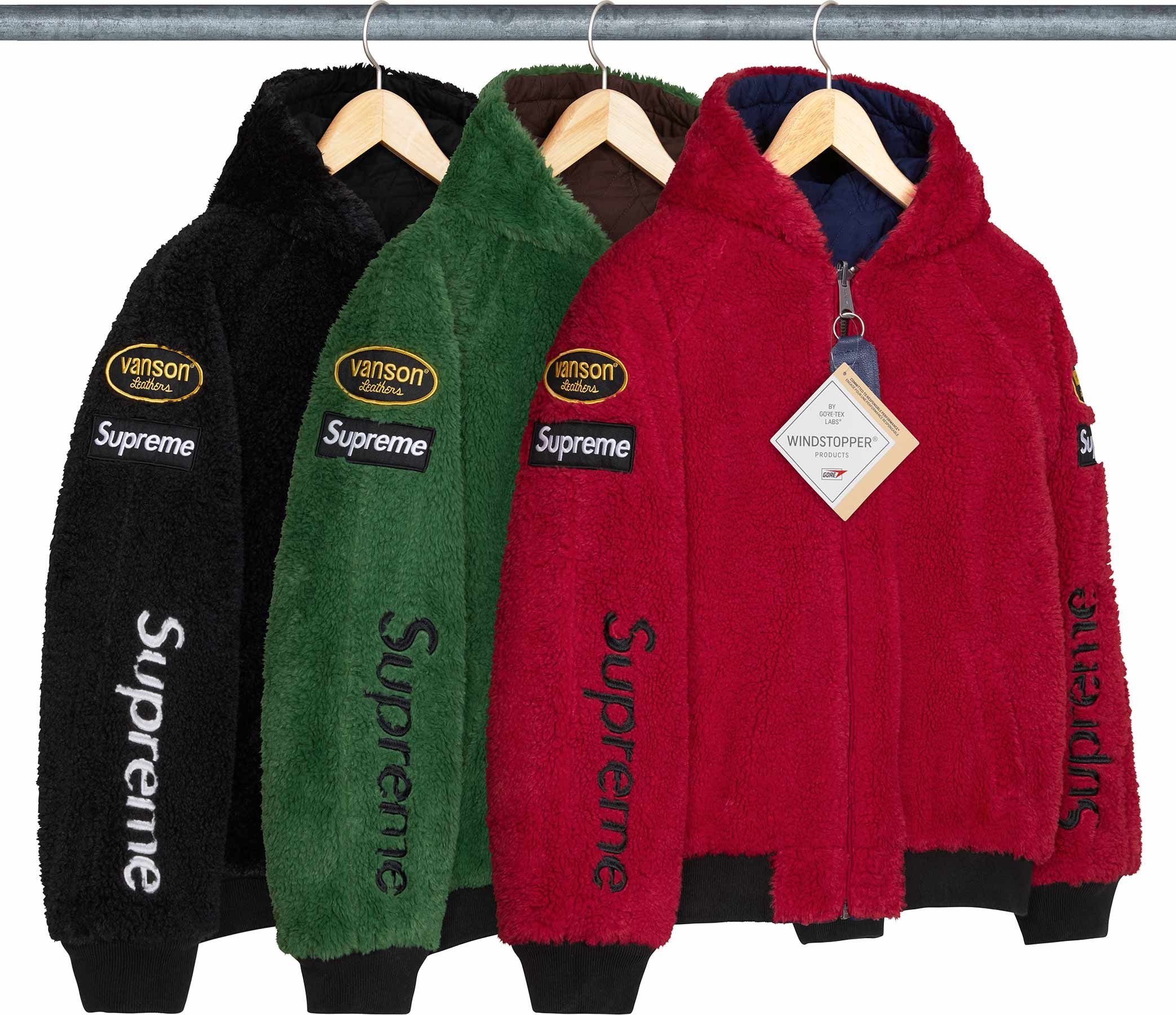 Supreme®/Vanson Leathers® Reversible Quilted Hooded Jacket view 6